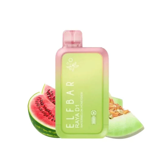 ELF BAR RAYA D1 10000 Puffs--watermelon honeydew